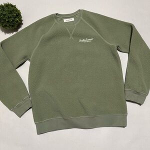 Pacsun Green Sherpa Crew Neck‎ Pullover Sweatshirt Women’s Size Small